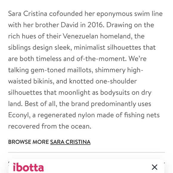 NWT SARA CRISTINA One Shoulder High Waisted Bikini - Metallic Shiny Brown XS/S - Picture 5 of 16